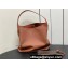 Louis Vuitton Grained calfskin Low Key Hobo MM Bag M24974 Cognac Brown 2024
