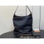 Louis Vuitton Grained calfskin Low Key Hobo MM Bag M24856 Black 2024