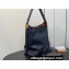 Louis Vuitton Grained calfskin Low Key Hobo MM Bag M24856 Black 2024