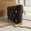 Louis Vuitton Monogram Empreinte leather Félicie Pochette Bag M82479 Black / Beige