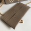 Louis Vuitton Monogram Empreinte leather Félicie Pochette Bag M82610 Tourterelle Gray / Cream