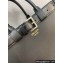 Prada Buckle large leather handbag with belt 1BA416 Black 2024