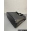 Prada Buckle large leather handbag with belt 1BA416 Black 2024