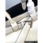 Prada Buckle large leather handbag with belt 1BA416 White 2024
