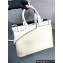 Prada Buckle large leather handbag with belt 1BA416 White 2024