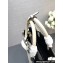 Prada Buckle large leather handbag with belt 1BA416 White 2024
