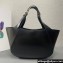 Prada medium leather tote bag 1BG483 Black 2024