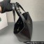 Prada medium leather tote bag 1BG483 Black 2024