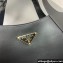 Prada medium leather tote bag 1BG483 Black 2024