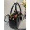Prada Prada Galleria patent leather mini bag 1BA906 Black 2024