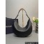 Prada Large leather shoulder bag 1BC212 Black 2024