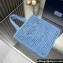 Prada raffia tote bag 1BG393 Light Blue 2024