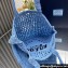 Prada raffia tote bag 1BG393 Light Blue 2024