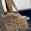 Prada raffia tote bag 1BG393 Nude 2024
