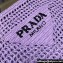 Prada raffia tote bag 1BG393 Lilac 2024