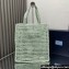 Prada raffia tote bag 1BG393 Light Green 2024