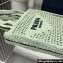 Prada raffia tote bag 1BG393 Light Green 2024