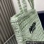 Prada raffia tote bag 1BG393 Light Green 2024