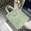 Prada raffia tote bag 1BG393 Light Green 2024