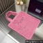 Prada raffia tote bag 1BG393 Pink 2024
