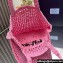 Prada raffia tote bag 1BG393 Pink 2024