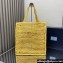 Prada raffia tote bag 1BG393 Yellow 2024