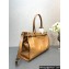 Prada Large leather handbag 1BA433 Brown 2024