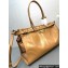 Prada Large leather handbag 1BA433 Brown 2024