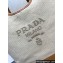 Prada Medium linen blend and leather tote bag 1BG471 2024