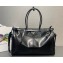 Prada Large leather handbag 1BA439 Black 2024