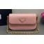Prada Saffiano leather mini-bag 1BD356 Pink 2024
