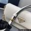 Prada Saffiano leather mini-bag 1BD356 White 2024