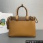 Prada Buckle medium leather handbag with belt 1BA434 Brown 2024