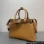 Prada Buckle medium leather handbag with belt 1BA434 Brown 2024