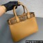 Prada Buckle medium leather handbag with belt 1BA434 Brown 2024