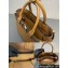 Prada Buckle medium leather handbag with belt 1BA434 Brown 2024