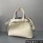 Prada Buckle medium leather handbag with belt 1BA434 White 2024