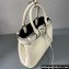 Prada Buckle medium leather handbag with belt 1BA434 White 2024