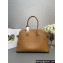 Prada Large leather tote bag with buckles 1BG508 Brown 2024