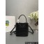 Prada Panier leather mini-bag with cut-out motif 1BA217 Black 2024
