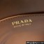Prada Leather mini shoulder bag 1BH212 Brown 2024