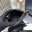 Prada Leather mini shoulder bag 1BH212 Black 2024