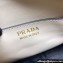 Prada Leather mini shoulder bag 1BH212 White 2024