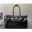 Prada Large leather handbag 1BA433 Black 2024