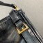 Prada Large leather handbag 1BA433 Black 2024