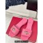 Valentino The Bold Edition Vlogo Calfskin Slide Sandals 20mm Pink 2024