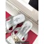 Valentino The Bold Edition Vlogo Calfskin Two-band Slide Sandals 70mm Silver 2024
