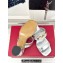 Valentino The Bold Edition Vlogo Calfskin Two-band Slide Sandals 70mm Silver 2024