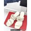 Valentino The Bold Edition Vlogo Calfskin Two-band Slide Sandals 70mm White 2024