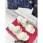 Valentino The Bold Edition Vlogo Calfskin Two-band Slide Sandals 70mm White 2024